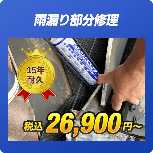 雨漏り部分修理26900円から